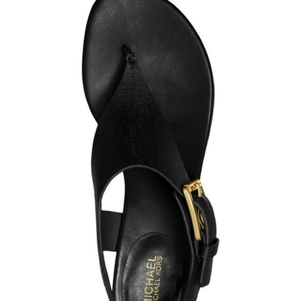 Michael Kors London Thong Block Heel Sandals - Picture 2 of 6